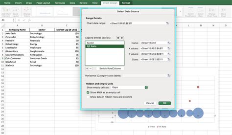 Image result for Bubble Map Chart Excel