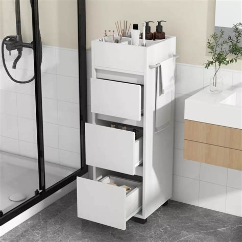 Laicejoy Bathroom Floor Cabinet, Space-saving Bathroom Storage Cabinet ...