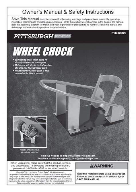 WHEEL CHOCK - Harbor Freight Tools