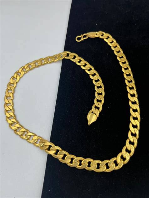 1 GRAM GOLD FORMING S STYLE CHAIN FOR MEN DESIGN A-252 – Radhe Imitation