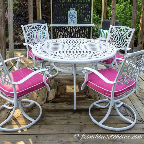 How To Repaint Outdoor Metal Table - Outdoor Lighting Ideas