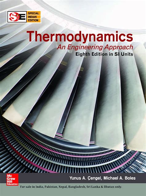 Thermodynamics: An Engineering Approach (Sie Units), 8Th Edition ...
