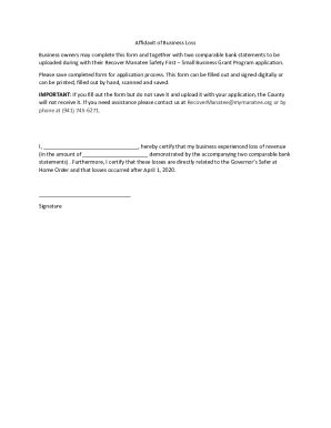 Fillable Online Affidavit of Loss - Sample, Template - Word & PDF10 ...
