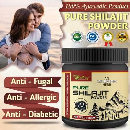 Riffway Pure Shilajit Pure Natural Powder To Firtility Relieves Stress ...