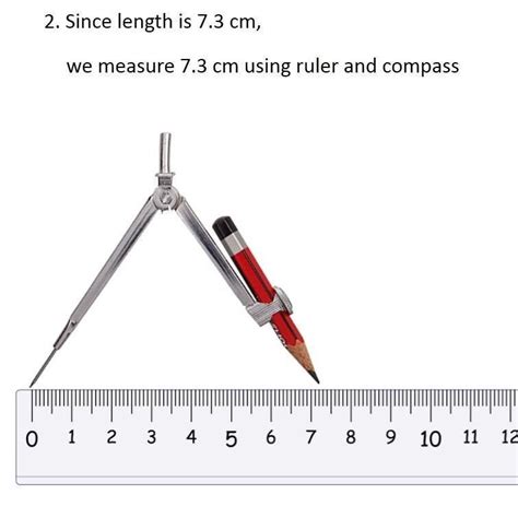 Draw a line segment AB of length 7.9 cm using a ruler. Also construct a ...