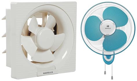 Havells Gatik Neo 400mm Wall Fan (White Blue) Ventil Air DX 200mm ...