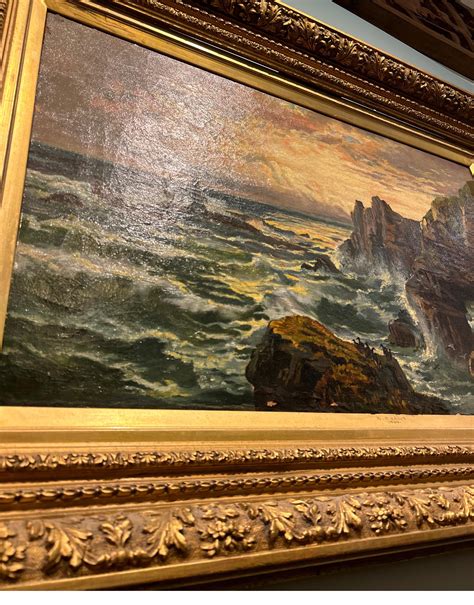 Late 19th Century Signed English Oil Painting In Original Plaster Of Paris Frame For Sale at 1stDibs