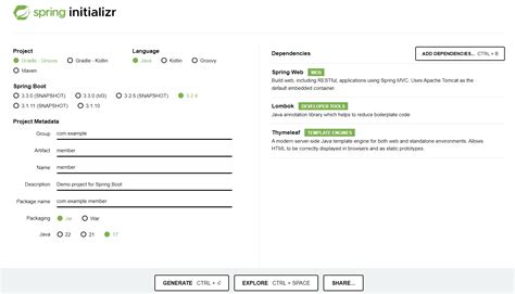 Image result for Spring Boot Project Initilizer