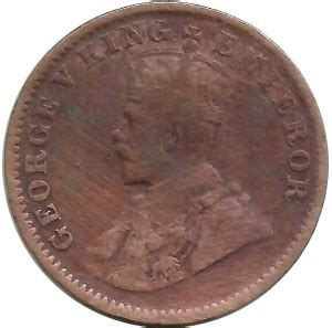 PS MS King George V Coin Year 1913, One Quarter Anna Medieval Coin ...