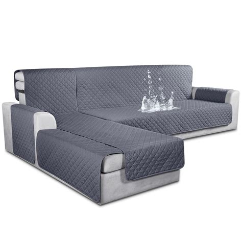 CJC Waterproof Couch Slipcover L Shape Sofa Cover Sectional Couch 3pcs ...