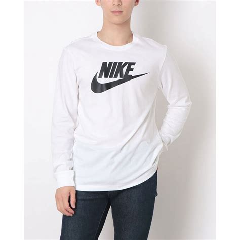 ナイキ NIKE メンズ 長袖Tシャツ ナイキ NSW アイコン フューチュラ L/S Tシャツ CI6292100 （ホワイト/(ブラック ...