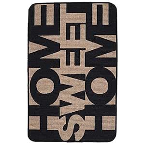 Buy Saral Home Easy Living Jute Anti Slip Door Mat - (Black, 50x80 CM ...