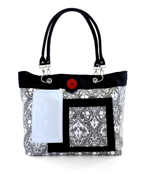 Buy 2 Red Hens Rooster Diaper Bag, Grey Damask Online at Low Prices in ...