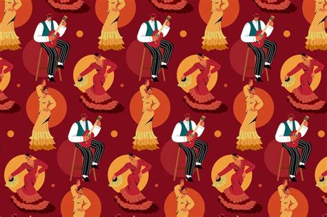 Flamenco show wallpaper Vectors - Download Free High-Quality Vectors ...