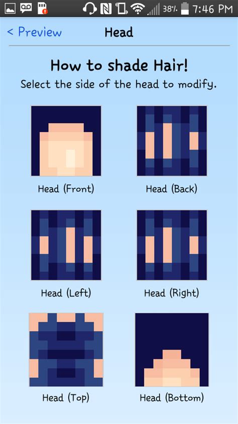 Image result for Minecraft Skin Hair Tutorial
