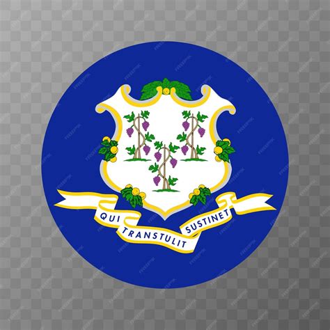 Premium Vector | Connecticut state flag vector illustration