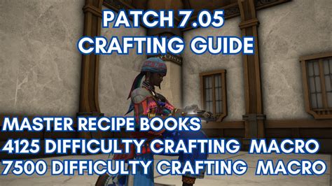 FFXIV Crafting Guide: 4125 Crafting Macro, 7500 Crafting Macro, and ...