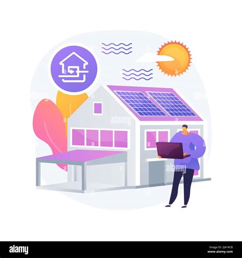 Passive house abstract concept vector illustration. Passive house ...