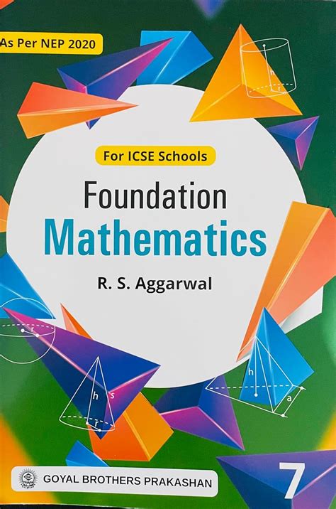 Foundation Mathematics Class 7 | R. S. Aggarwal | ISCE 2024-25 : R. S ...