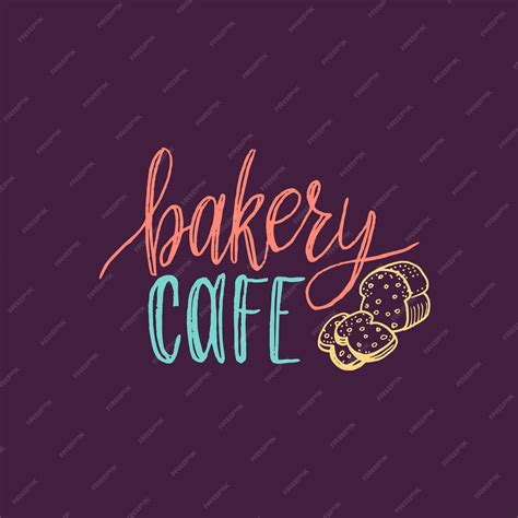 Startseite Bäckerei Vektor-Schriftzug Logo-Abzeichen Kalligrafie mit ...