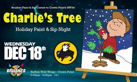 The Charlie Brown Christmas Tree Paint & Sip Night at Buffalo Wild ...