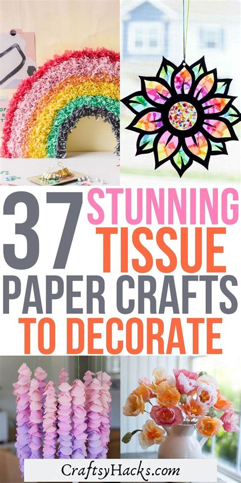 Crafts with Tissue Paper 的图像结果