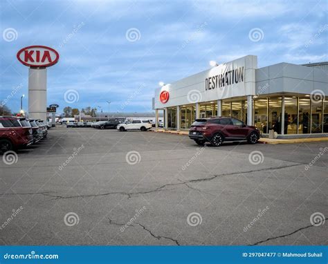 Kia Motors Dealership editorial photography. Image of vehicle - 297047477