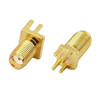 Generic 5Pcs SMA Female with PCB Mount 11mm 50 OHM RF Connector SMA-KE ...