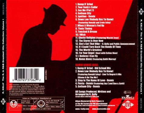 R. Kelly - The R. In R&B Greatest Hits Collection: Volume 1 (CD) (2 CD ...