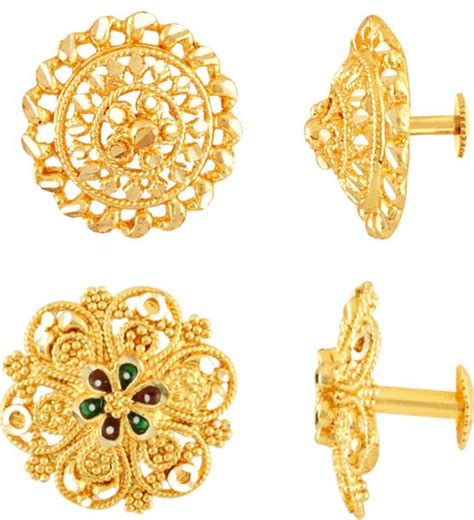 Gold Earrings Designs In 2 Grams - Buy Gold Earrings Designs In 2 Grams ...