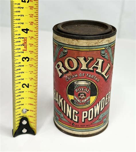 VINTAGE ROYAL CREAM OF TARTAR BAKING POWDER 6oz ADVERTISING TIN ...