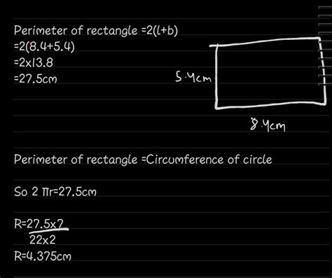 A piece of wire in the shape of a rectangle 8.4 cm long and 5.4 cm ...
