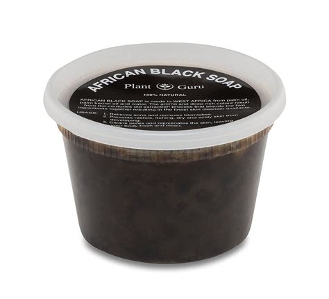 Raw African Black Soap Paste 16 Oz. 100% Pure Natural Organic Unrefined From Ghana for Skin and ...