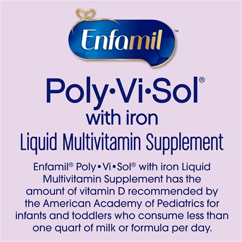 Poly Vi Sol With Iron Dosage Chart