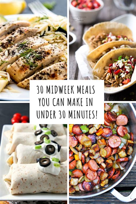 midweek dinner ideas australia
