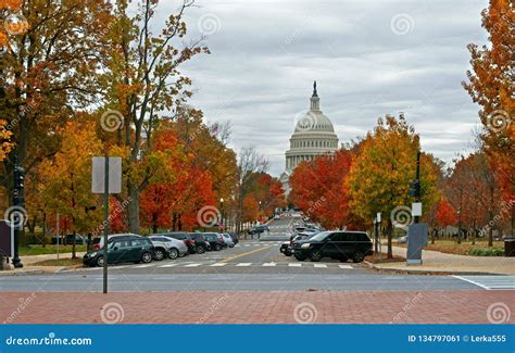 United States Capitol and Upper Senate Park. Washington, DC Stock Image ...