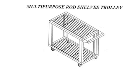 Shipper Trolley, Table Trolley, Multipurpose Rod Shelves Trolley ...