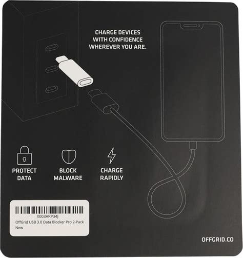 OFFGRID USB Data Blocker Pro Type-C 3.0 (2-Pack) India | Ubuy