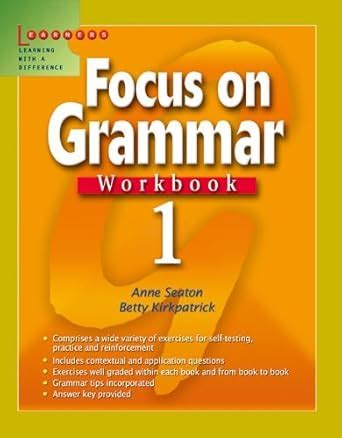 Buy Focus On Grammar Workbook 1 Book Online at Low Prices in India ...