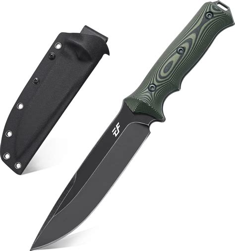 Eafengrow EF128 Fixed Blade Knife DC53 Steel Blade, Two Tone G10 Handle ...