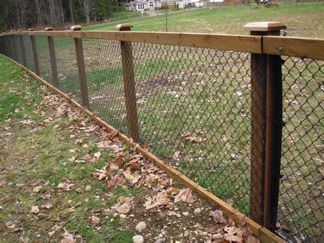 Using Chain Link Fence And Wooden Posts