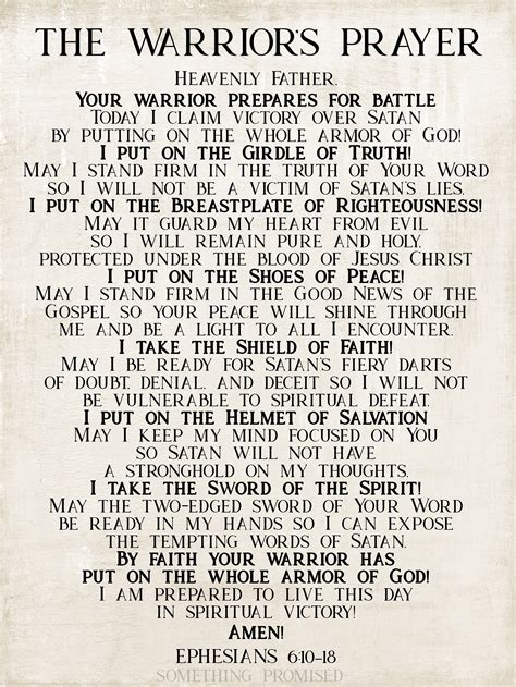 Warrior of God Prayer Metal Print on Reclaimed Wood Frame-armor of God ...