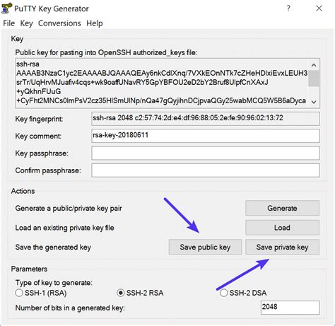 Image result for Putty Generate SSH Key