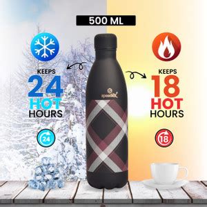 SPEEDEX Stainless Steel Vacuum Insulated Hot & Cold Water Bottle ...