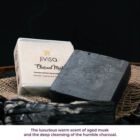 Ayurvedic Charcoal Soap For Glowing Skin Online | JiViSa