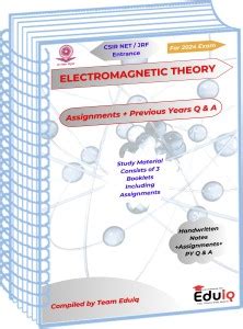 EduIQ Physical Science Handwritten Notes Of Electromagnetic Theory With ...