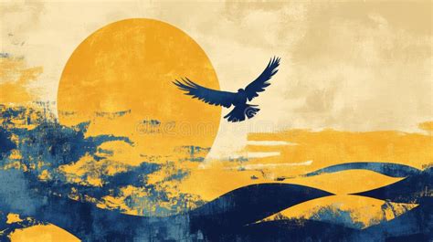 Sun Soaring Bird Stock Illustrations - 1,021 Sun Soaring Bird Stock ...