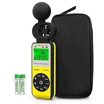 Digital Anemometer LC-881W, 3 in 1 Handheld Anemometer Wind Speed Meter ...