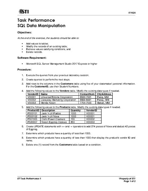 Image result for STI Task Performance