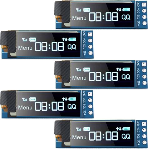 5 Pieces I2C Display Module 0.91 Inch I2C OLED | Ubuy India